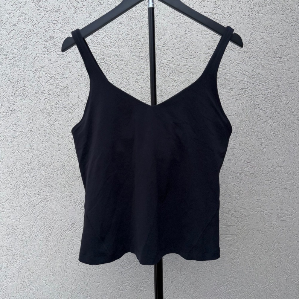 Lululemon Align Waist Length Tank Top Black Nulu Size 14 EUC - Picture 2 of 16